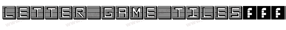 Letter Game Tiles字体转换